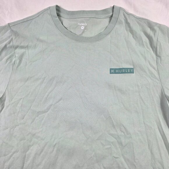 Hurley Mens Size Large Green T Shirt Casual Lightweight Short Sleeve Outdoors - Picture 3 of 8
